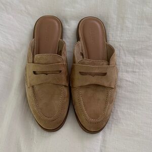 Old Navy Beige Suede Slip-On Loafers